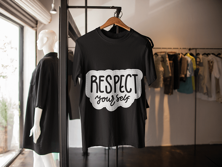 Respect Yourself Black Unisex T-Shirt product image (2)