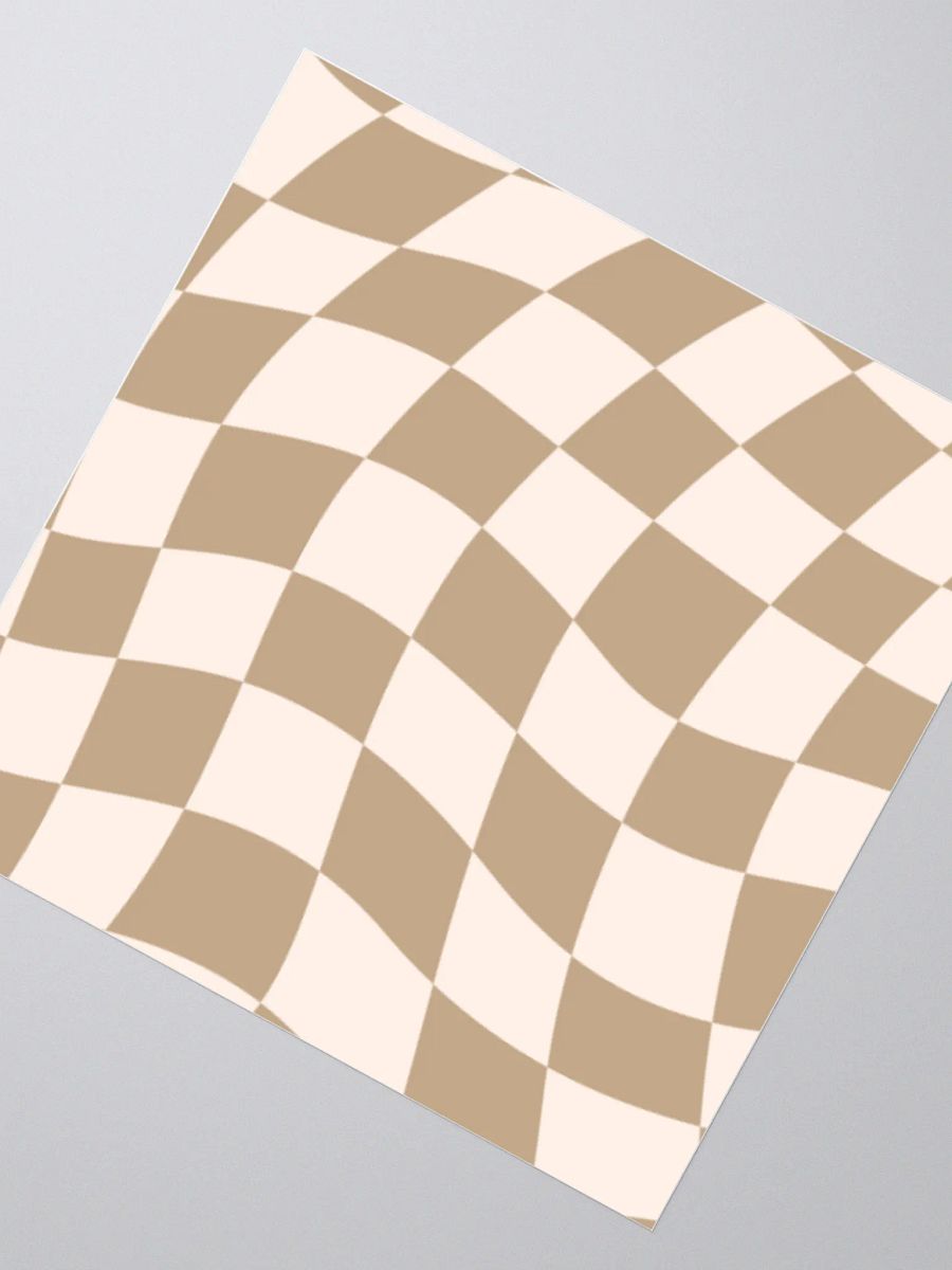 Brown preppy area sticker product image (6)