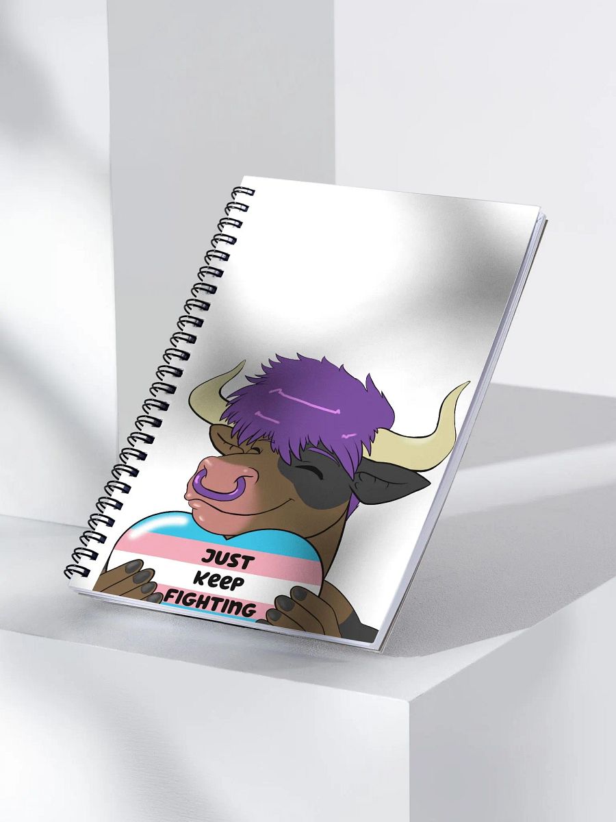 "Just Keep Fighting" Spiral Notebook product image (3)