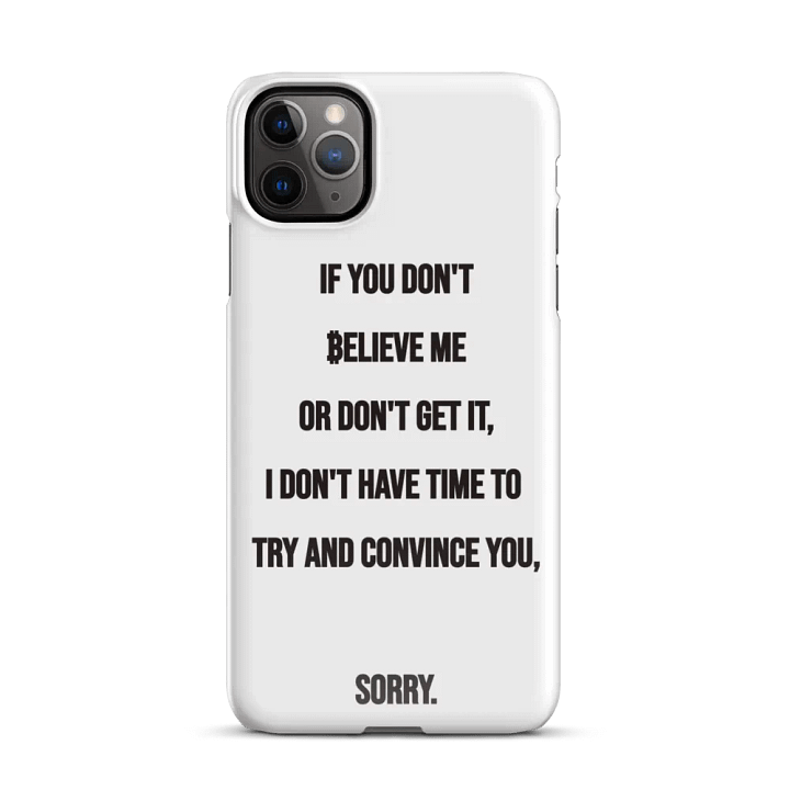 SATOSHI Quote - iPhone Snap Case product image (46)