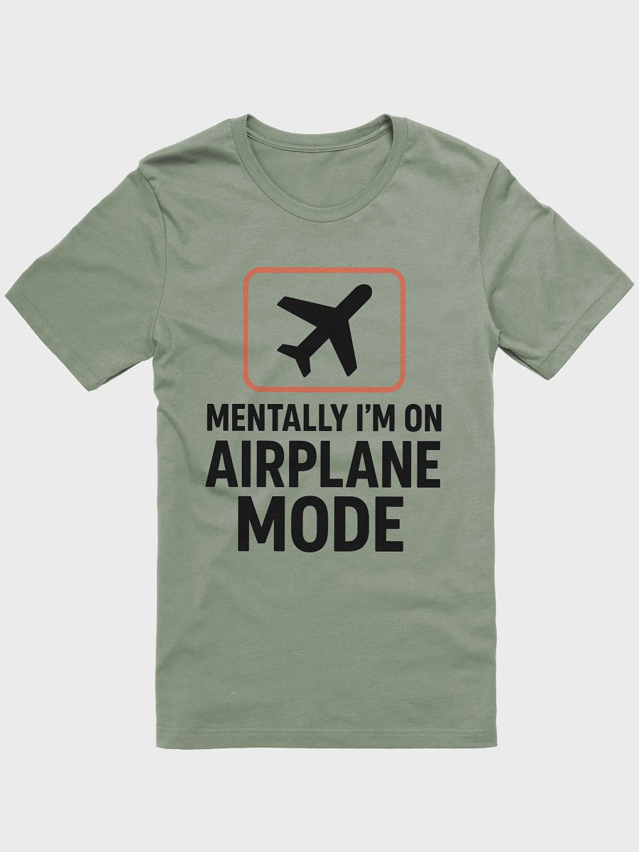 Mentally I’m on Airplane Mode T-Shirt – Funny Minimal Graphic Tee for Travel Lovers & Introverts product image (1)