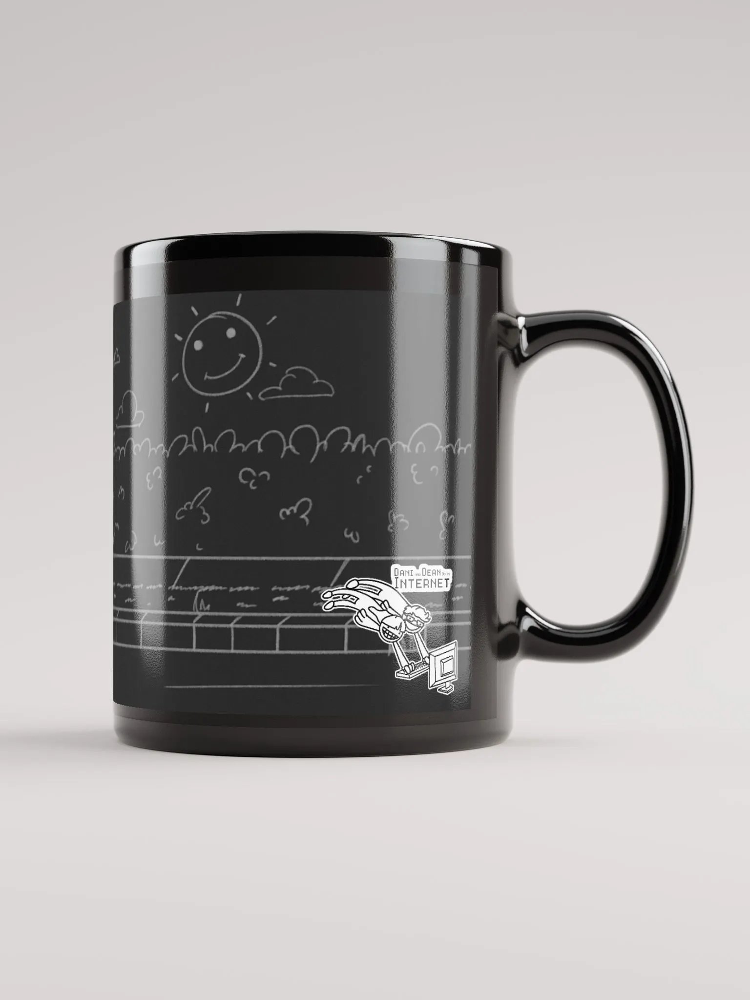 Teenage Dino Basement Angst Black Mug product image (5)