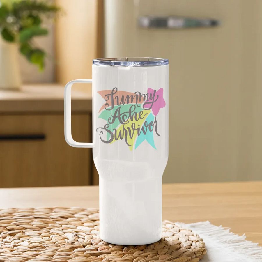tummy ache survivor travel mug product image (10)