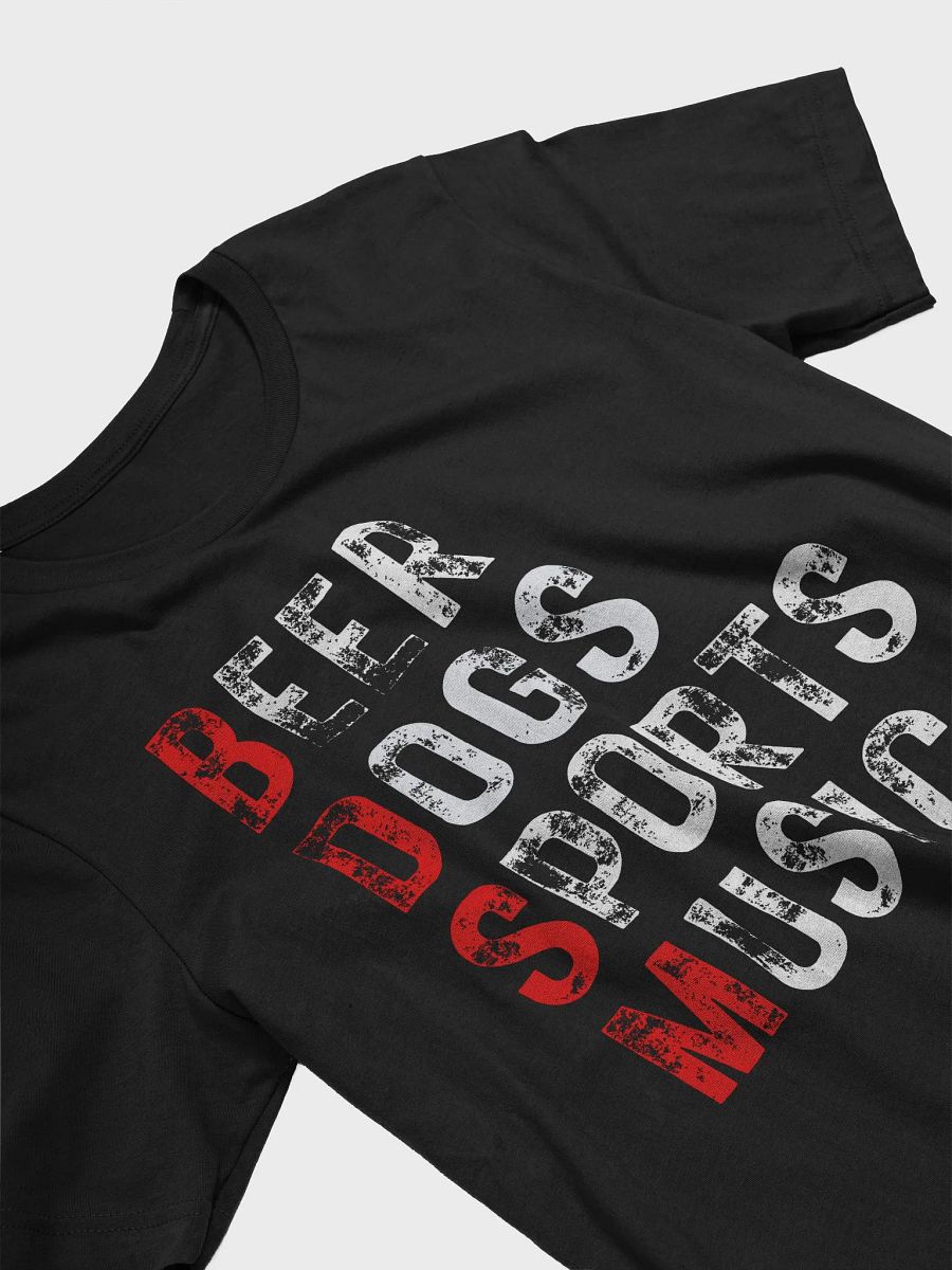 Beer Dogs Sports Music T-Shirt – Funny Red Shirt Gift for Men and Women product image (3)