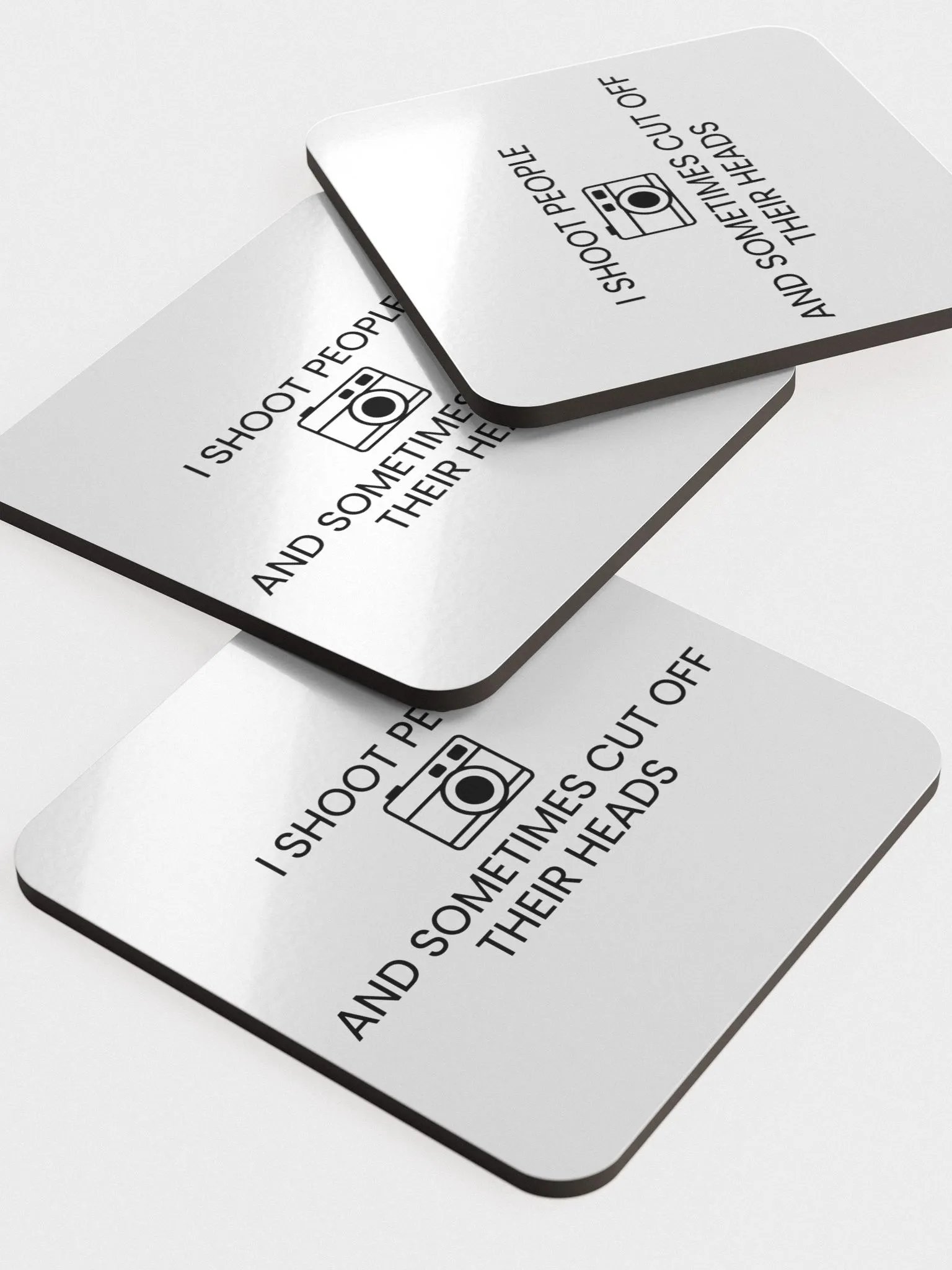 Cork Coaster (I Shoot People and Sometimes Cut Off Their Head) product image (5)