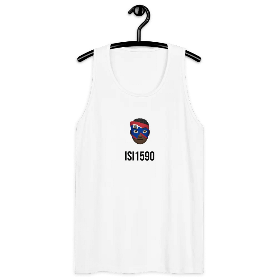 Haitian Flag Emoji Mask Tank Top product image (9)