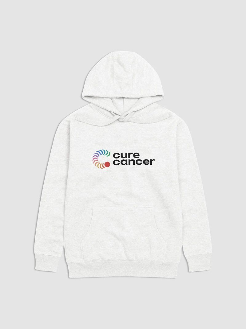 Cure Cancer | Logo Hoodie - White