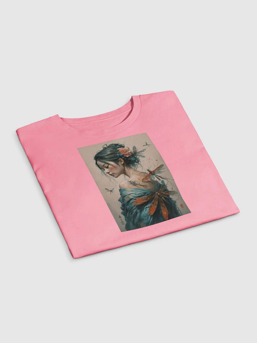 Elegant Japanese-Style Women's T-Shirt with Dragonflies product image (3)