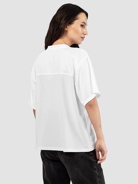 Photo showing All-Over Print Boxy Football Jersey