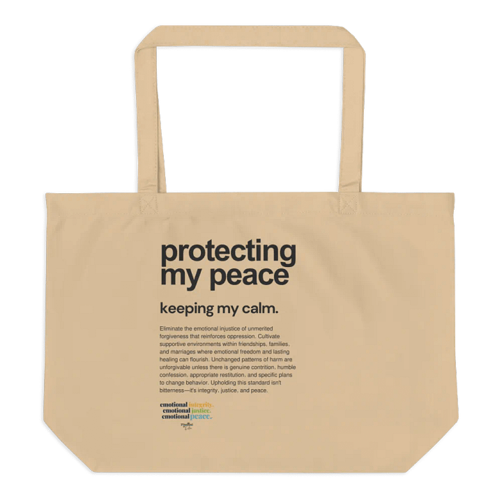 Official Planted By Calm | Calm Keepers Organic Cotton Tote (Style 2) product image (2)