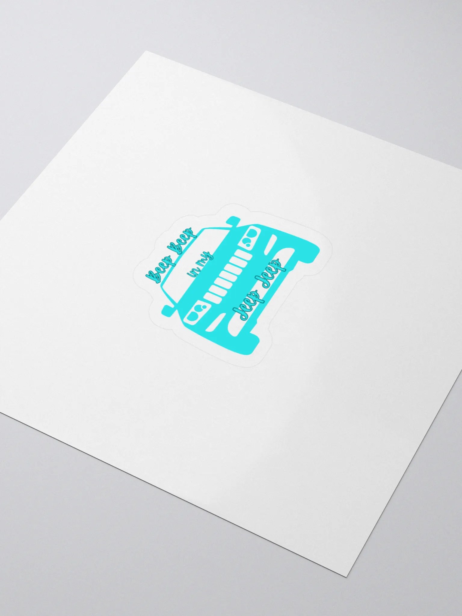 Beep Beep in my Jeep Jeep Sticker product image (3)