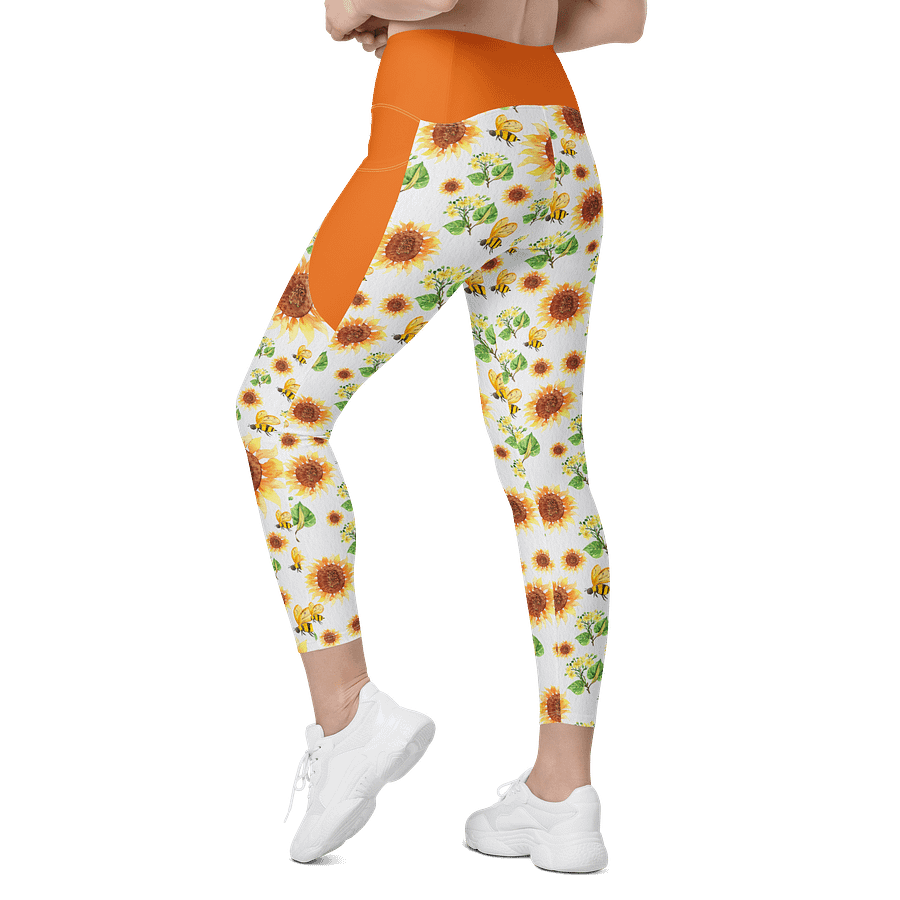 Sun-Ready Sunflower Leggings with Pockets product image (7)