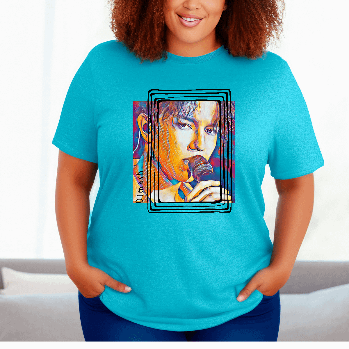 Singer Songwriter From Kazakhstan Bella Canva Unisex Soft T-Shirt product image (5)