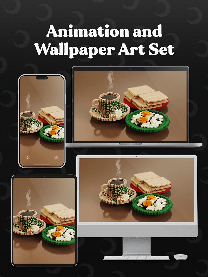 Nostalgic Mornings 🌙 Animation and Wallpaper Art Set product image (2)