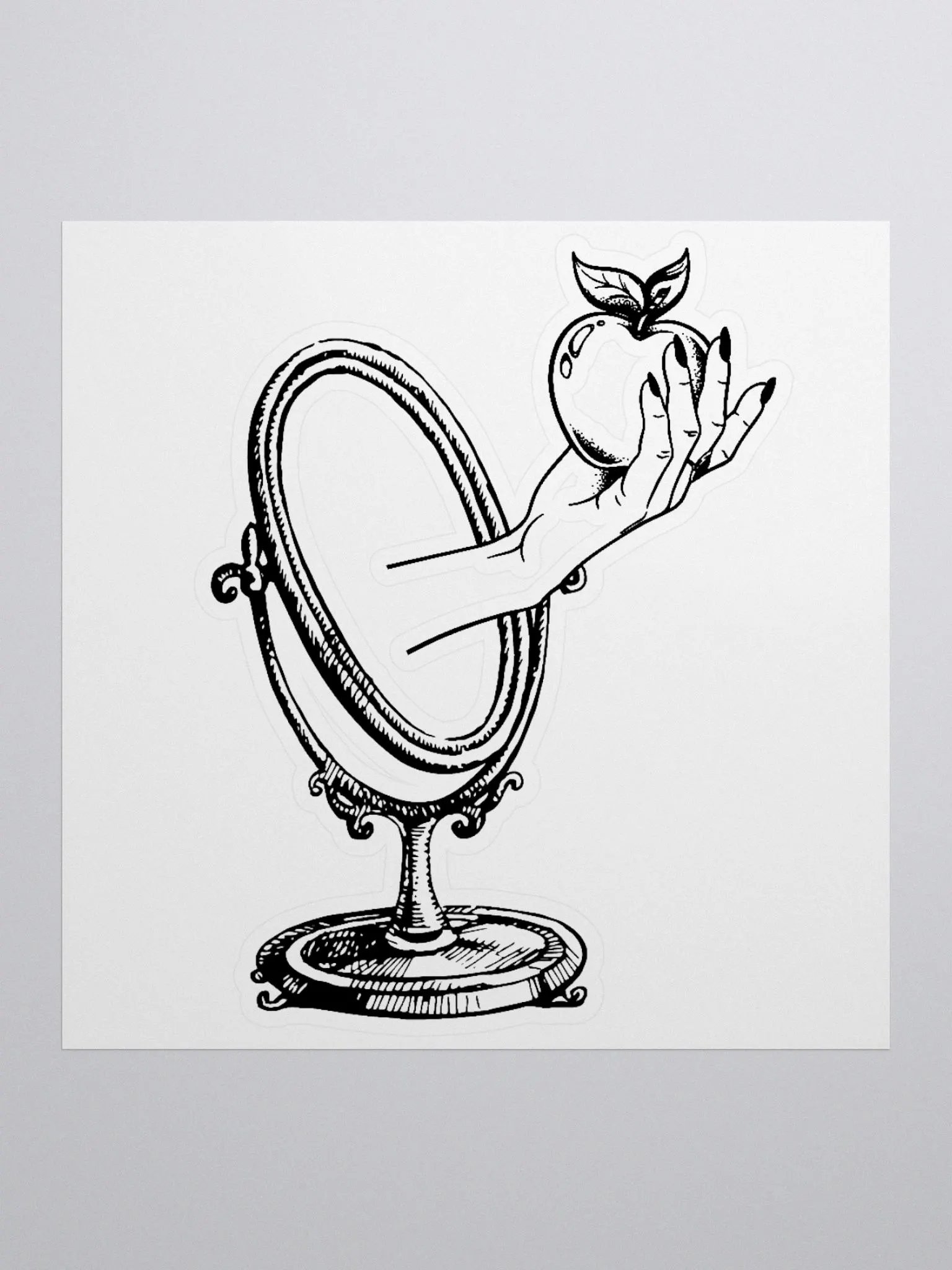 Hand in Mirror 2 Sticker product image (1)