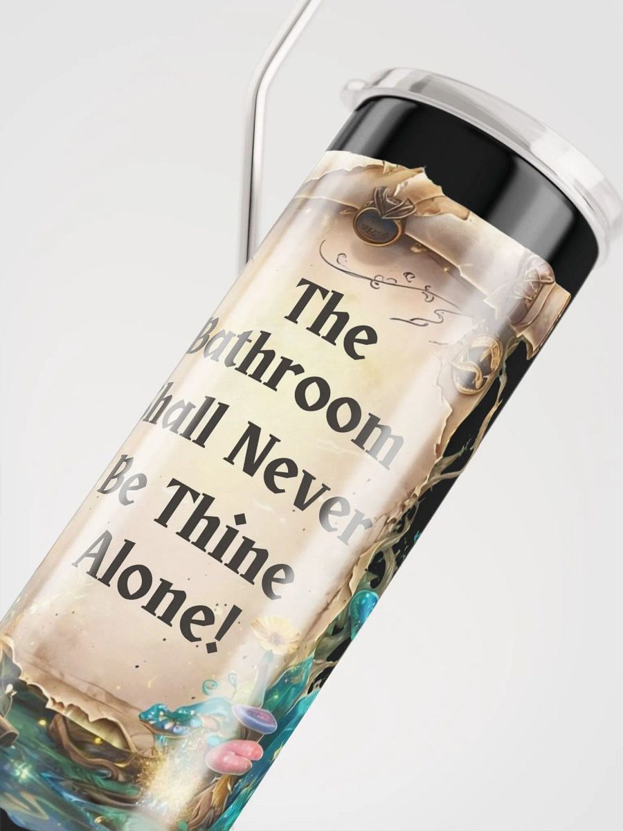 The Bathroom Shall Never Be Thine Alone – Funny Mom Tumbler, Fairytale Parenting Humor, Relatable Mom Life Gift product image (4)
