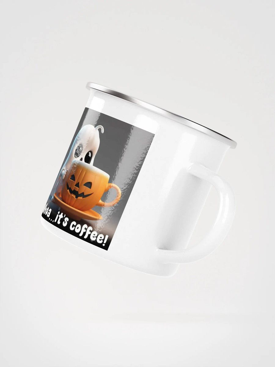 Spooky Coffee Ghost Enamel Mug product image (3)