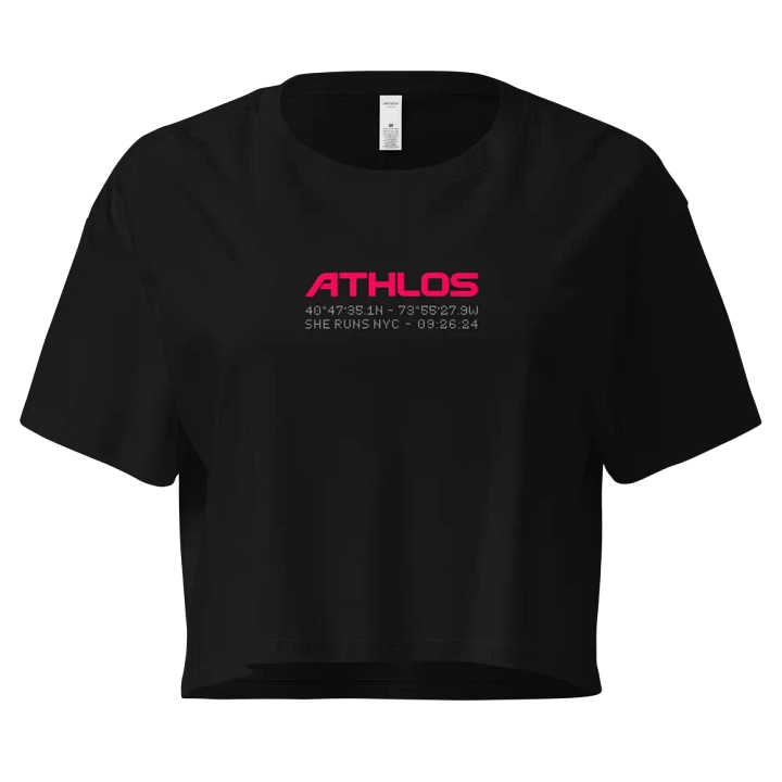 ATHLOS Crop Tee - Black product image (1)
