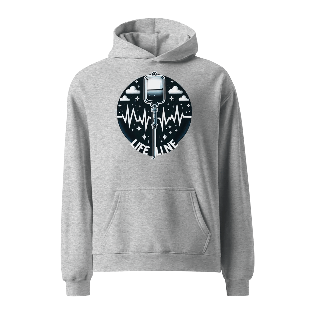 Lifeline EKG Oversized Hoodie product image (3)
