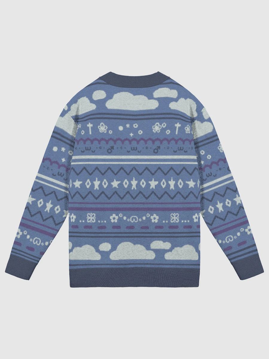 Cloudy Christmas Cardigan - Blue product image (7)