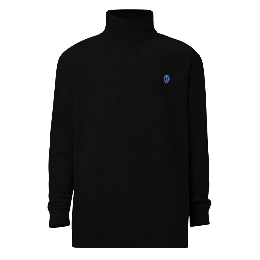 EXCLAIMING MENTALLY (violet design) embroidered quarter zip product image (2)