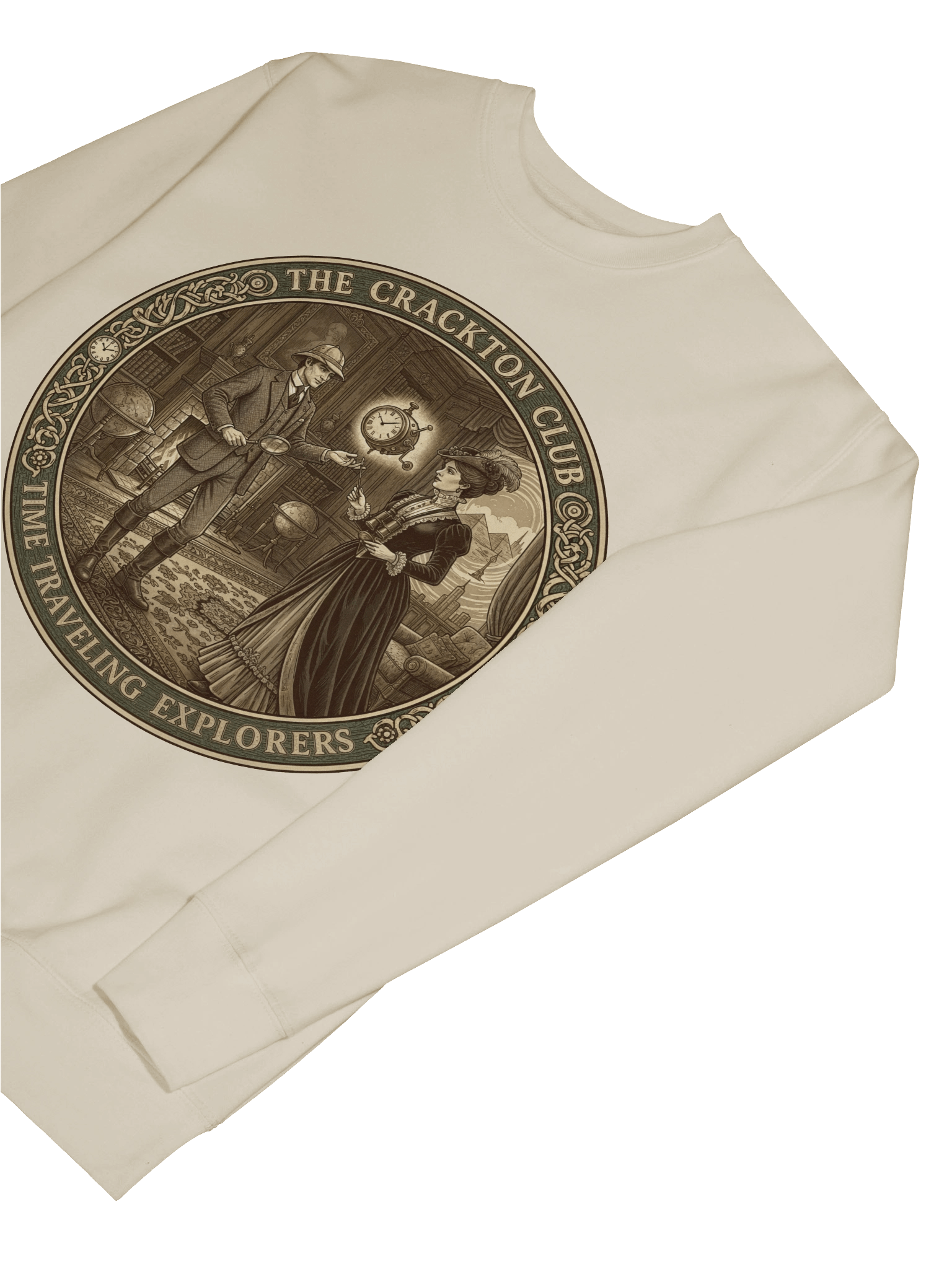 “The Crackton Club – Time Traveling Explorers” – Sweatshirt product image (63)