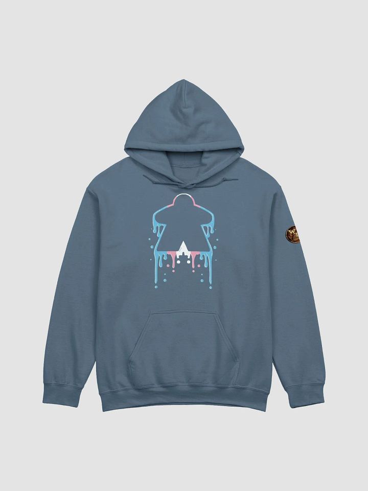 Drippy Trans Pride Meeple Hoodie product image (2)