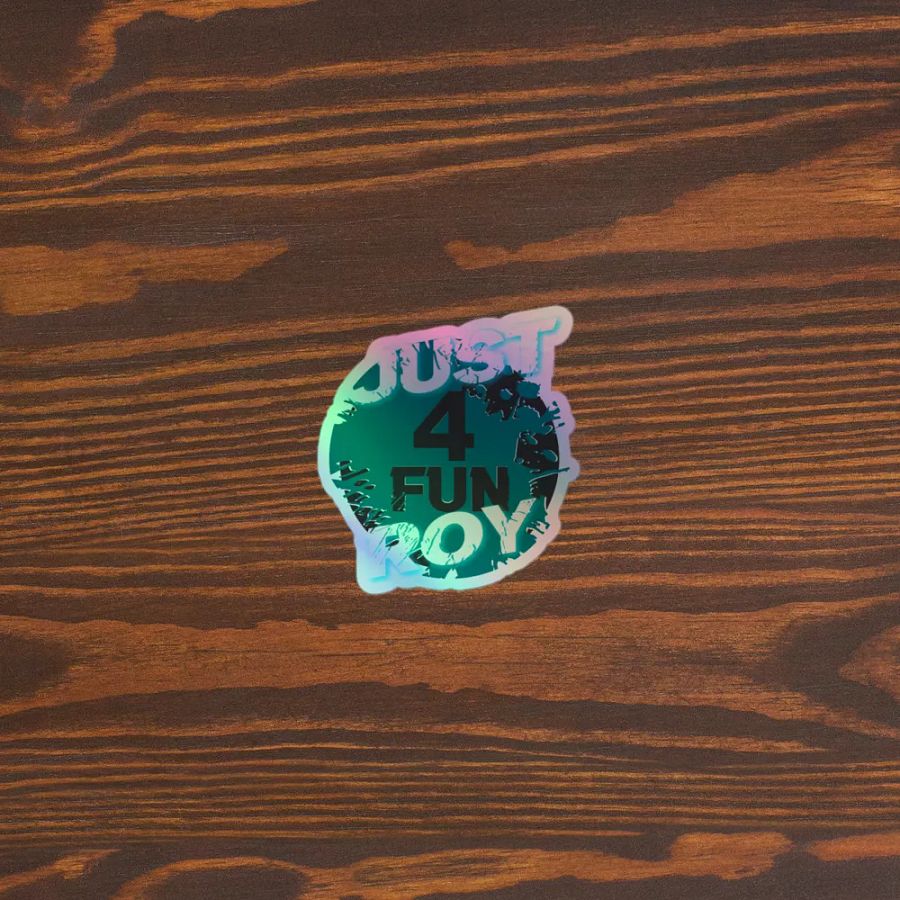 Just4FunRoy logo Holo sticker product image (3)