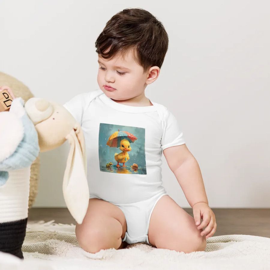 Whimsical Duckling and Friends Baby Onesie product image (5)