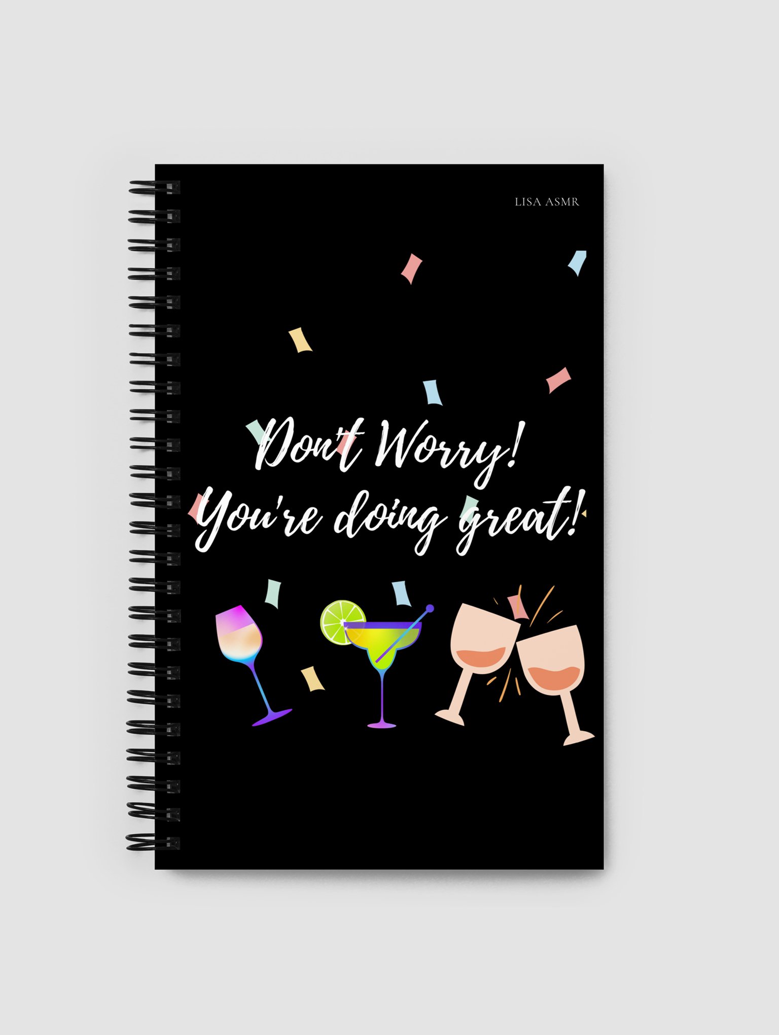 LISA ASMR - Don't Worry! Spiral Notebook product image (1)