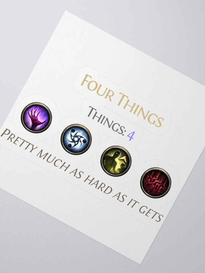 Four Things - Path of Exile - Sticker product image (8)