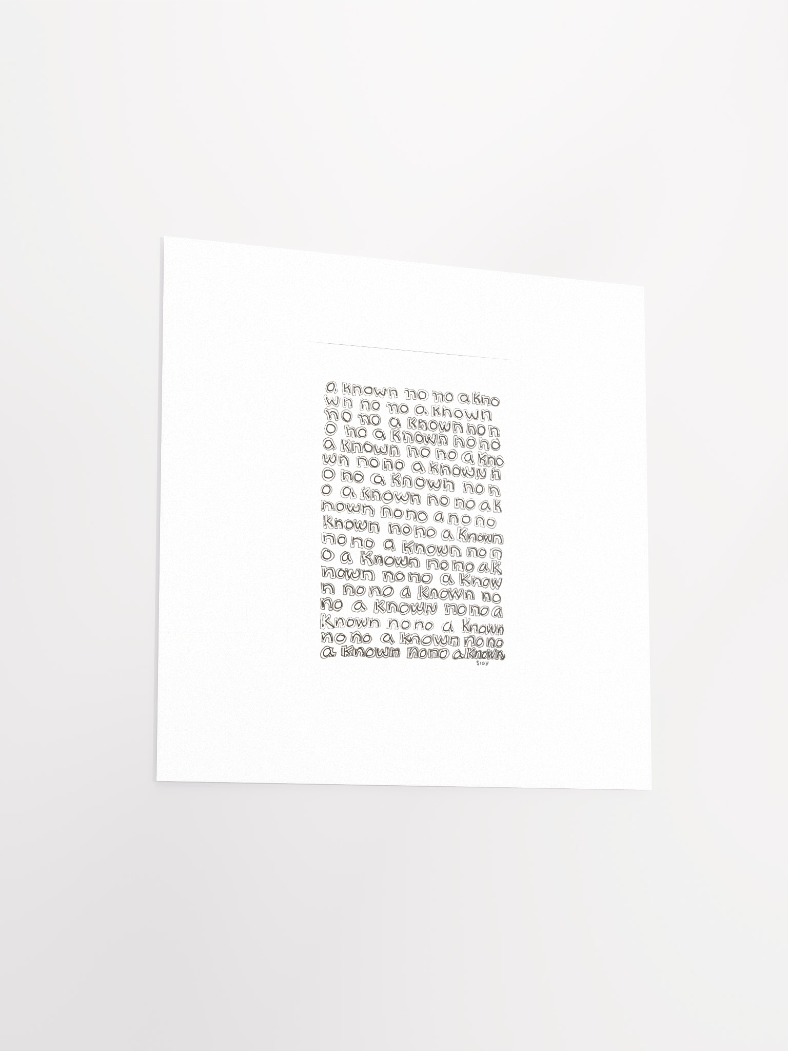 A Known No No panel card print product image (4)