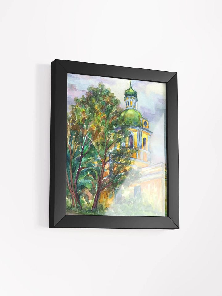 Lively Green Dome Watercolor Art Print - Historical Architecture product image (6)