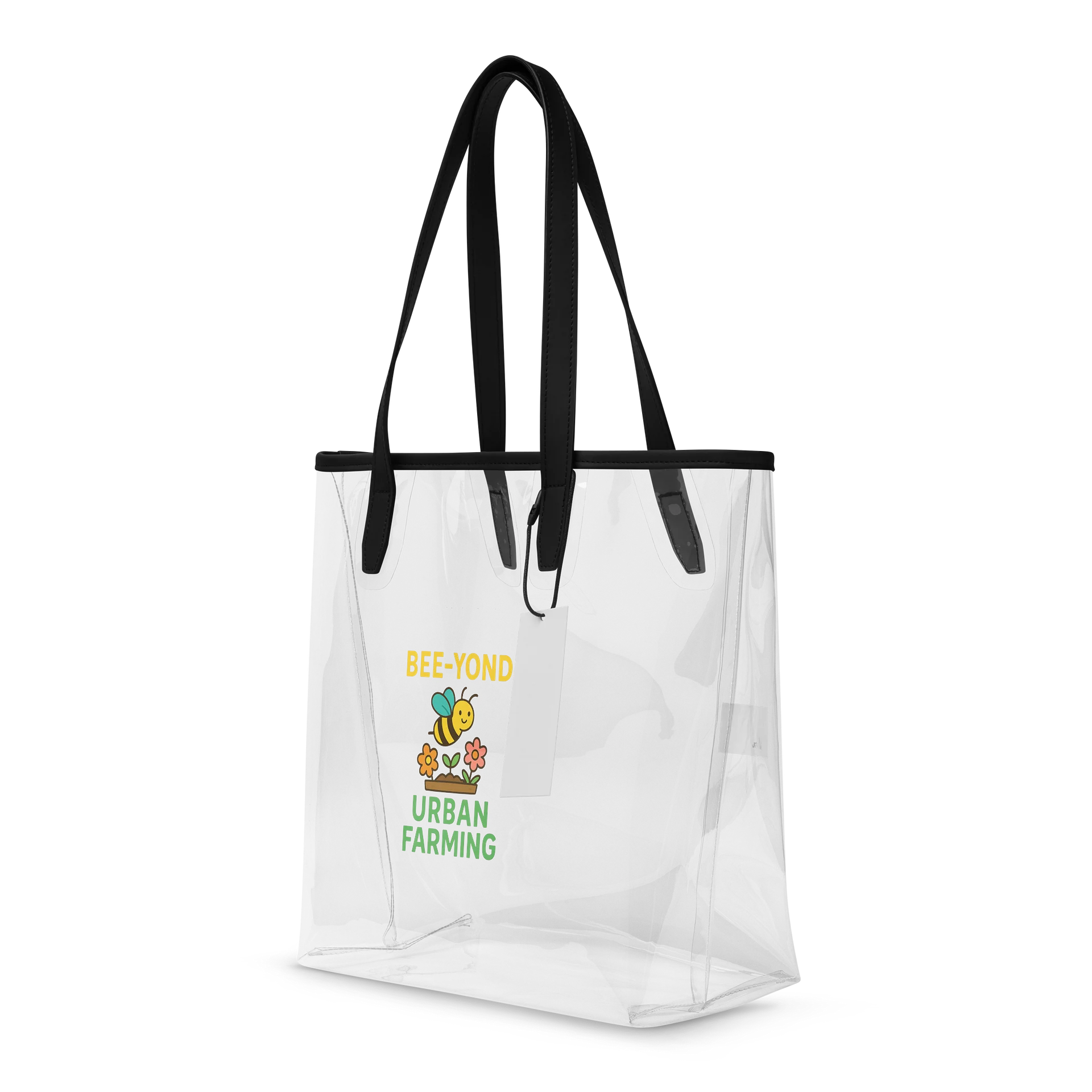 Bee-Yond Urban Farming Clear Tote Bag product image (4)
