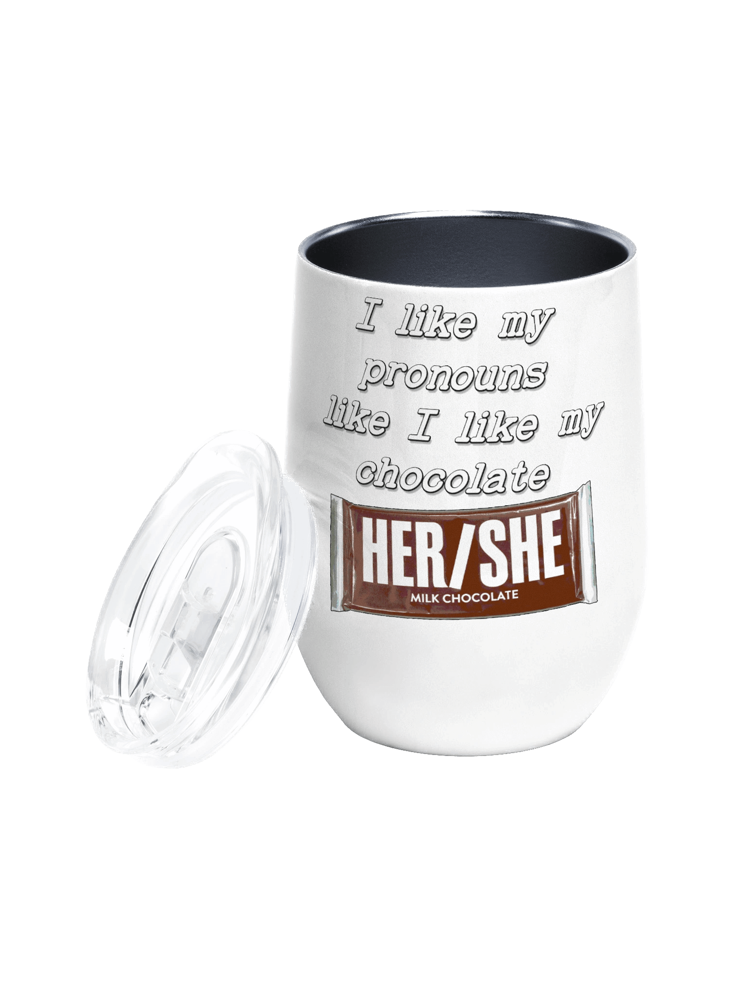 Her/She Wine Tumbler product image (2)