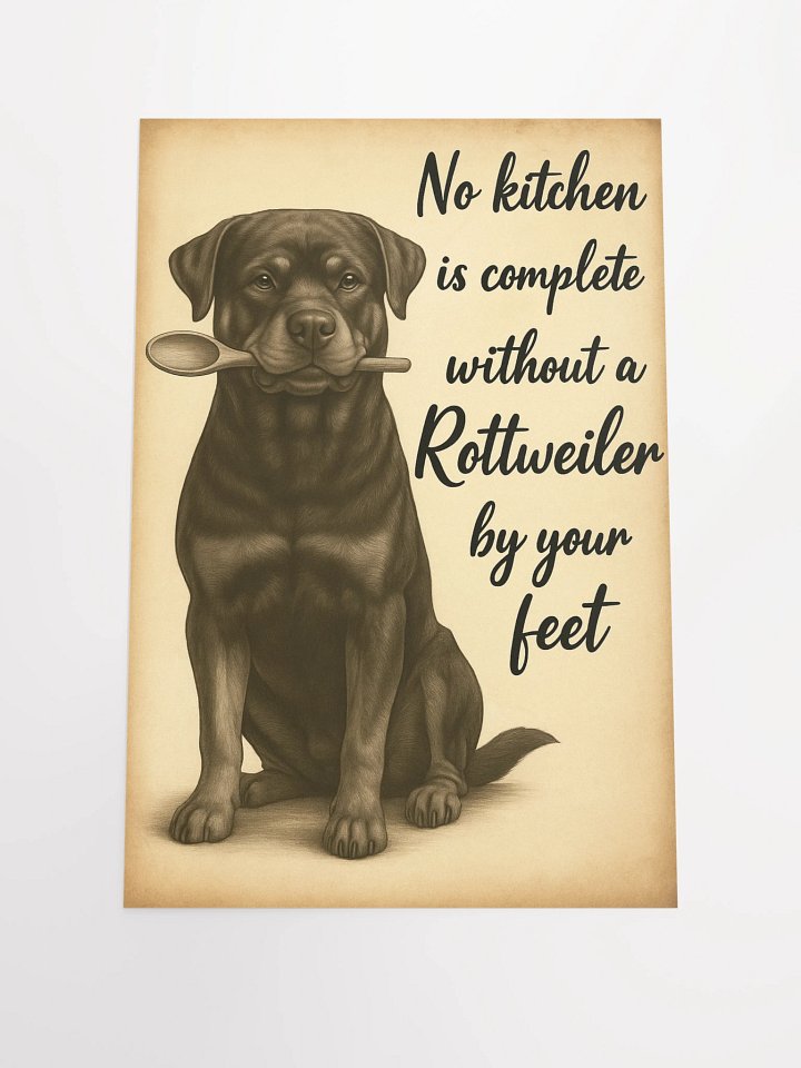 No kitchen is complete without a Rottweiler by your feet product image (1)