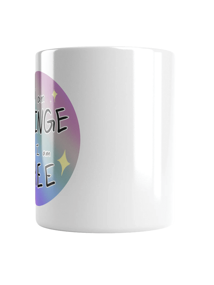 'Cringe but Free' Mug (Handle Left of Design) product image (5)