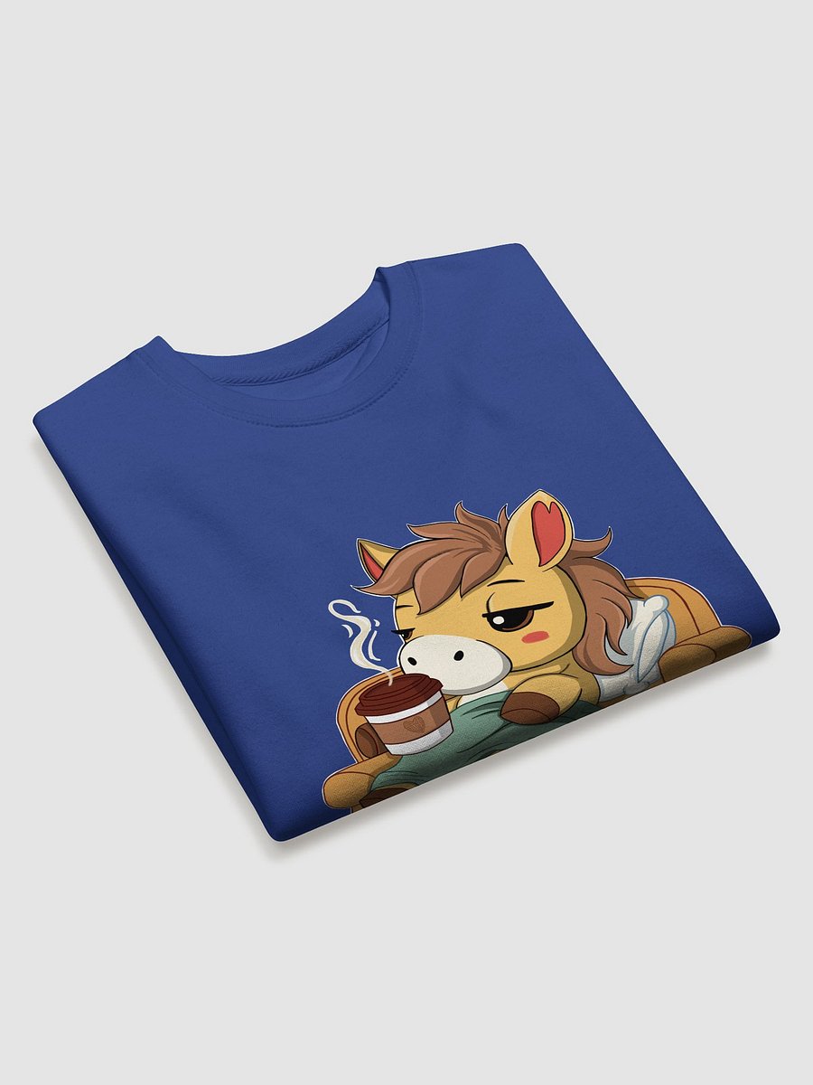 Cozy Waffles | Plush Horse in Blanket with Coffee | Relatable Introvert Tee product image (3)