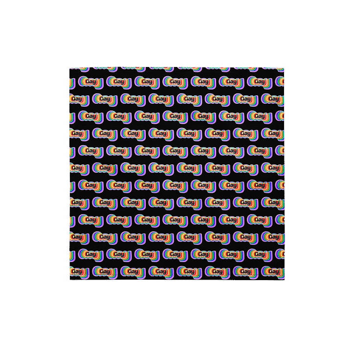 LGBTQIAP2S+ 2025, Rainbow Gay, Bandanna product image (1)