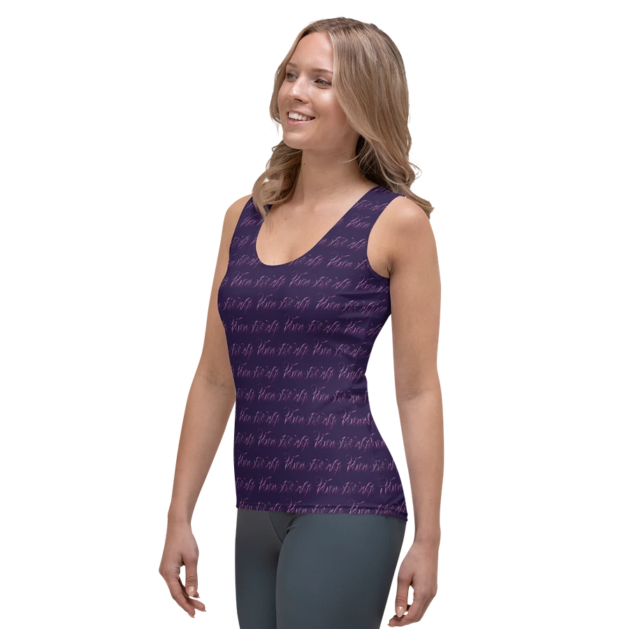 Purple Passion Vixen Hotwife Print Fitted Tank Top product image (3)