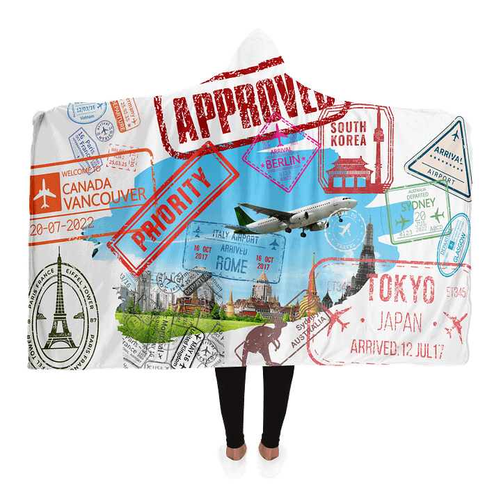 Travel-the-World Hooded Blanket product image (1)