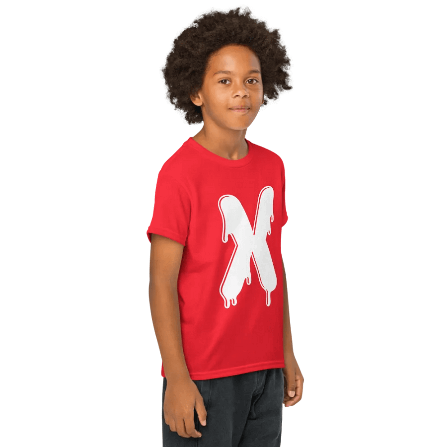 Melting Alphabet | Letter X | Youth Sports Tee product image (52)