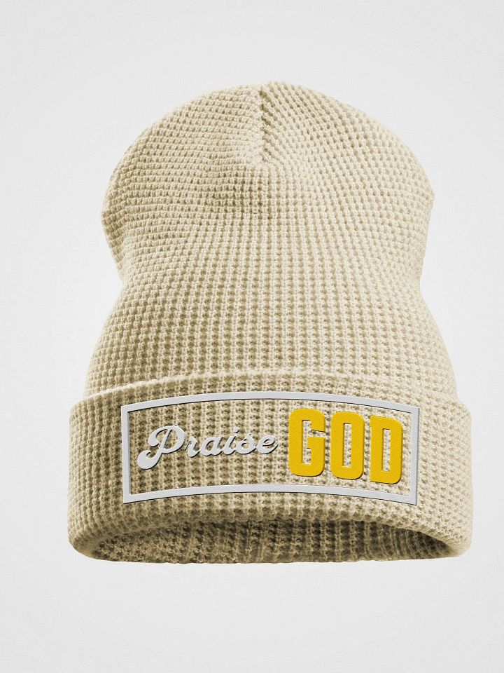Praise God Waffle Beanie product image (1)