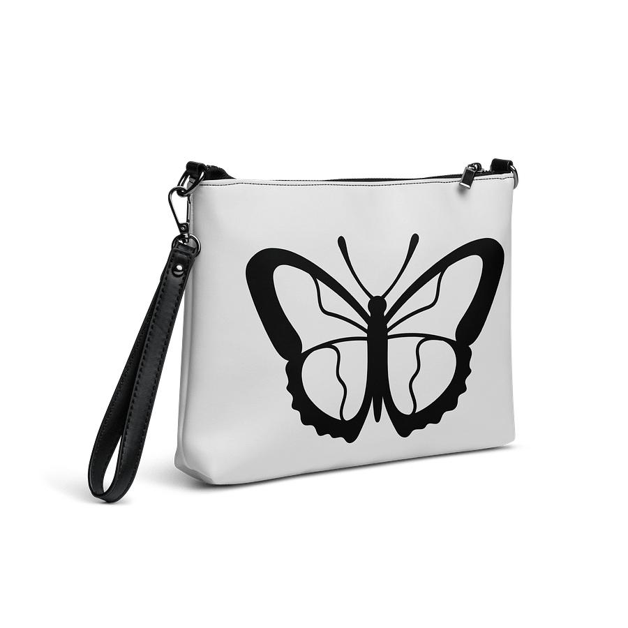 Blue Butterfly (art by Dina R.) akvarel painting with butterflies - Crossbody Bag product image (5)