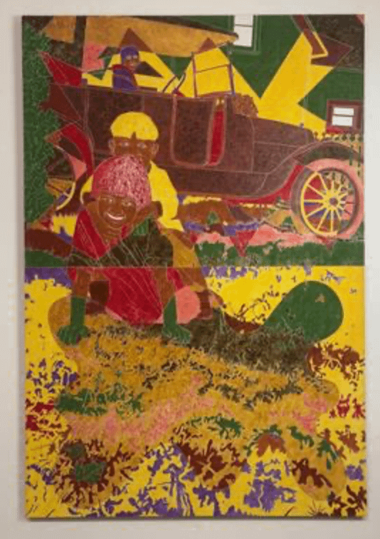 Jenny, Clyde, and Kathryn (2015) (70" x 48") Framed Original product image (1)