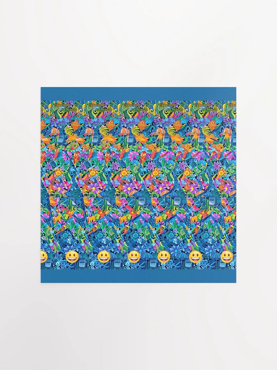 Be Happy - 3D Stereogram Poster product image (4)
