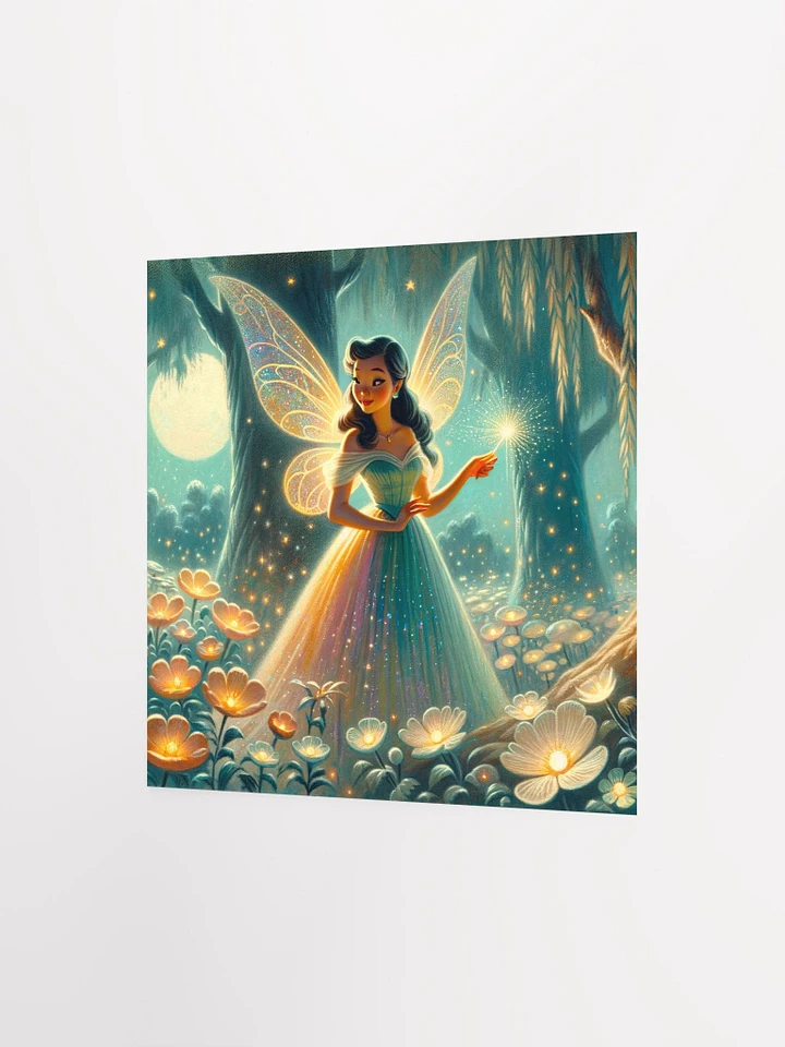 Enchanted Teal Forest Fairy Premium Matte Poster product image (6)