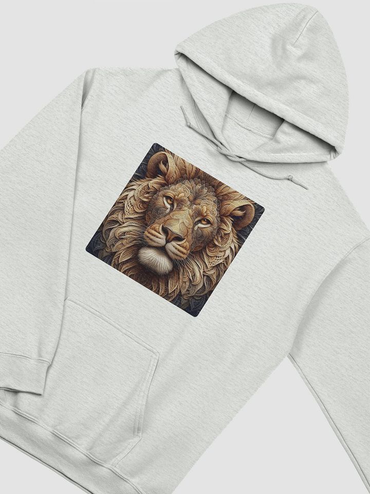Golden Majesty Lion Face Hoodie product image (19)