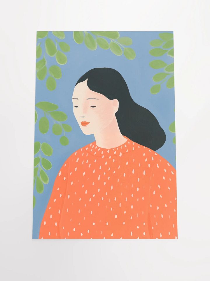 Tranquil Dotted Profile Poster product image (2)