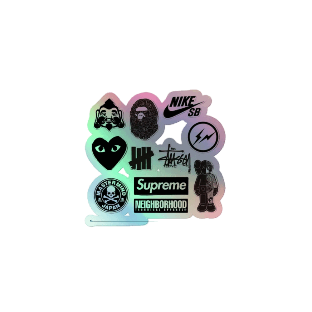 Streetwear Logo Holographic Sticker Pack product image (1)